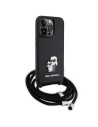 Hurtownia GSM - Etui Karl Lagerfeld KLHCP13LSAKCPSK Apple iPhone 13/13 Pro kemény tok Crossbody Saffiano Metal Pin fekete/black - KLD1618 - {ean13} - Hurt