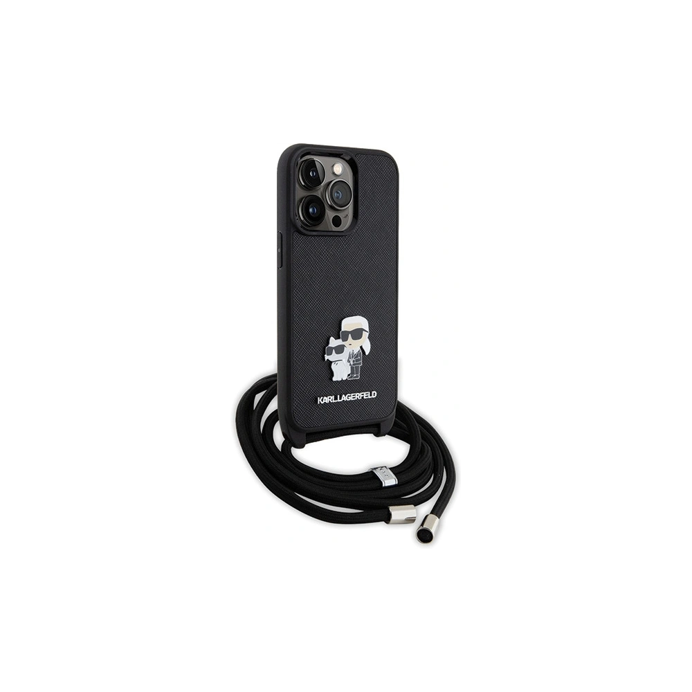 Hurtownia GSM - Etui Karl Lagerfeld KLHCP13LSAKCPSK Apple iPhone 13/13 Pro kemény tok Crossbody Saffiano Metal Pin fekete/black - KLD1618 - {ean13} - Hurt
