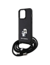 Hurtownia GSM - Etui Karl Lagerfeld KLHCP13LSAKCPSK Apple iPhone 13/13 Pro kemény tok Crossbody Saffiano Metal Pin fekete/black - KLD1618 - {ean13} - Hurt