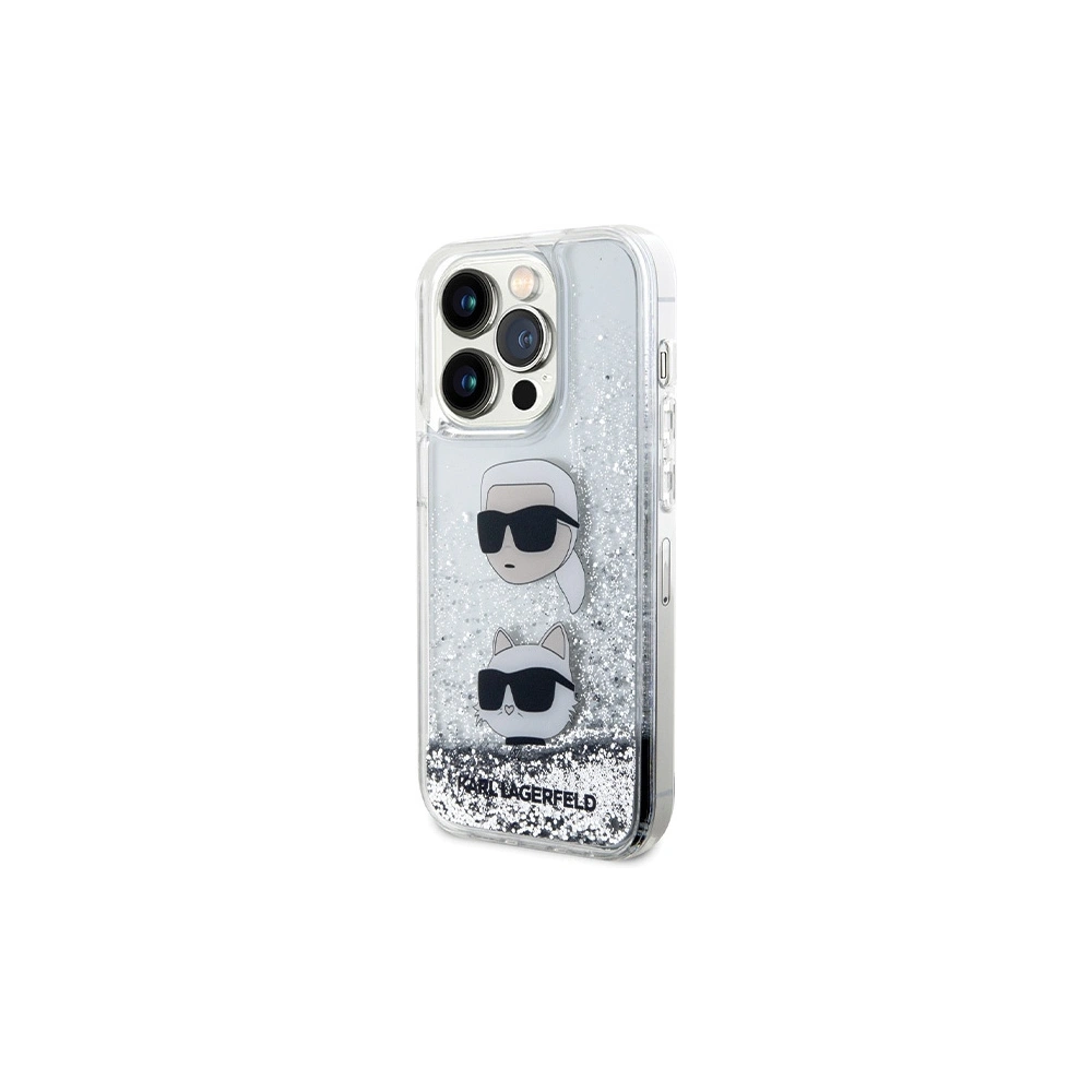Hurtownia GSM - Etui Karl Lagerfeld KLHCP14LLDHKCNS Apple iPhone 14 Pro hardcase Liquid Glitter argintiu/silver - KLD1620 - {ean13} - Hurt