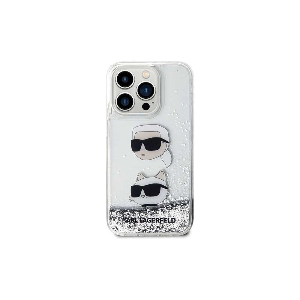 Hurtownia GSM - Etui Karl Lagerfeld KLHCP14LLDHKCNS Apple iPhone 14 Pro Hardcase Liquid Glitter silber/silver - KLD1620 - {ean13} - Hurt