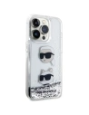 Wholesale Karl Lagerfeld KLHCP14LLDHKCNS Apple iPhone 14 Pro hardcase Liquid Glitter silver - KLD1620 - {ean13} - Hurt
