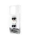 Wholesale Karl Lagerfeld KLHCP14LLDHKCNS Apple iPhone 14 Pro hardcase Liquid Glitter silver - KLD1620 - {ean13} - Hurt