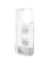Wholesale Karl Lagerfeld KLHCP14LLDHKCNS Apple iPhone 14 Pro hardcase Liquid Glitter silver - KLD1620 - {ean13} - Hurt
