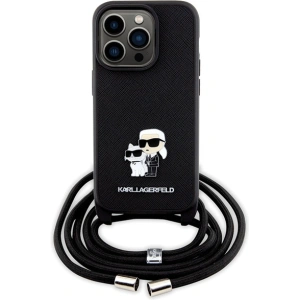 Hurtownia GSM - Etui Karl Lagerfeld KLHCP14LSAKCPSK Apple iPhone 14 Pro hardcase Crossbody Saffiano Metal negru/black - KLD1621 - {ean13} - Hurt