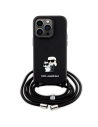 Wholesale Karl Lagerfeld KLHCP14LSAKCPSK Apple iPhone 14 Pro hardcase Crossbody Saffiano Metal black - KLD1621 - {ean13} - Hurt