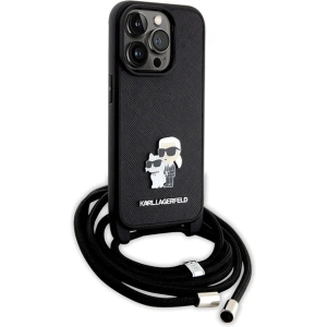 Hurtownia GSM - Etui Karl Lagerfeld KLHCP14LSAKCPSK Apple iPhone 14 Pro hardcase Crossbody Saffiano Metal negru/black - KLD1621 - {ean13} - Hurt