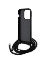 Wholesale Karl Lagerfeld KLHCP14LSAKCPSK Apple iPhone 14 Pro hardcase Crossbody Saffiano Metal black - KLD1621 - {ean13} - Hurt