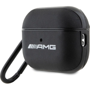 Hurtownia GSM - Etui AMG AMAP2SLWK Apple AirPods Pro 2 cover Leather White Logo czarny/black - MRS83 - {ean13} - Hurt