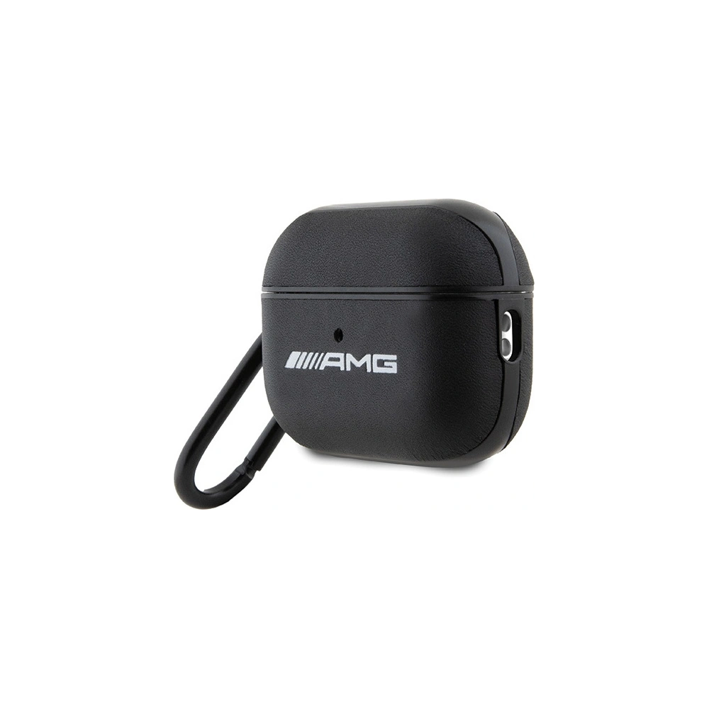 Hurtownia GSM - Etui AMG AMAP2SLWK Apple AirPods Pro 2 Hülle Leder Weiß Logo schwarz/black - MRS83 - {ean13} - Hurt