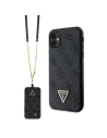 Guess GUHCN61P4TDSCPK Apple iPhone 11/XR hardcase Crossbody 4G Metal Logo black