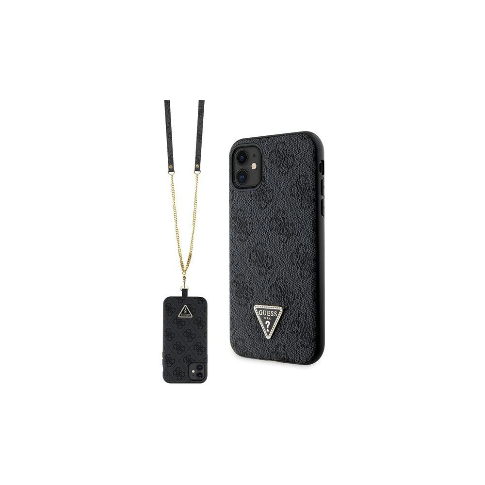 Wholesale Guess GUHCN61P4TDSCPK Apple iPhone 11/XR hardcase Crossbody 4G Metal Logo black - GUE2721 - {ean13} - Hurt