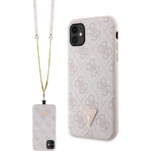 Hurtownia GSM - Etui Guess GUHCN61P4TDSCPP Apple iPhone 11/XR kemény tok Crossbody 4G Fém Logó rózsaszín/pink - GUE2722 - {ean13} - Hurt