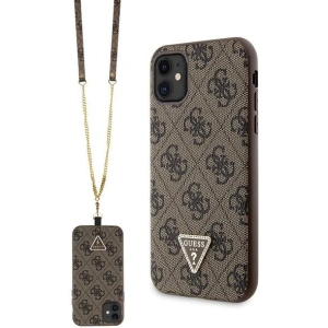 Hurtownia GSM - Etui Guess GUHCN61P4TDSCPW Apple iPhone 11/XR hardcase Crossbody 4G Metal Logo maroniu/brown - GUE2723 - {ean13} - Hurt