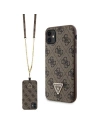Hurtownia GSM - Etui Guess GUHCN61P4TDSCPW Apple iPhone 11/XR keménytok keresztpántos 4G Fém Logó barna/brown - GUE2723 - {ean13} - Hurt