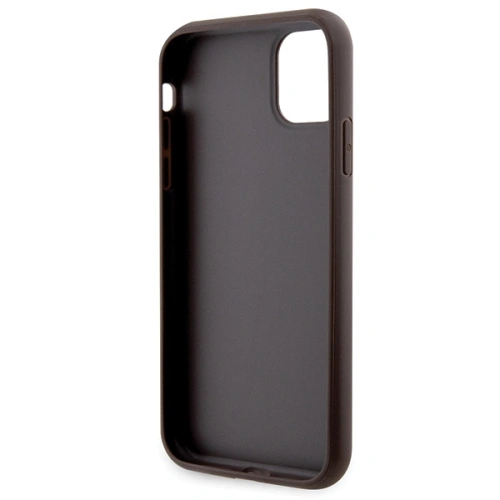 Etui Guess GUHCN61P4TDSCPW Apple iPhone 11/XR hardcase Crossbody 4G Metal Logo brązowy/brown