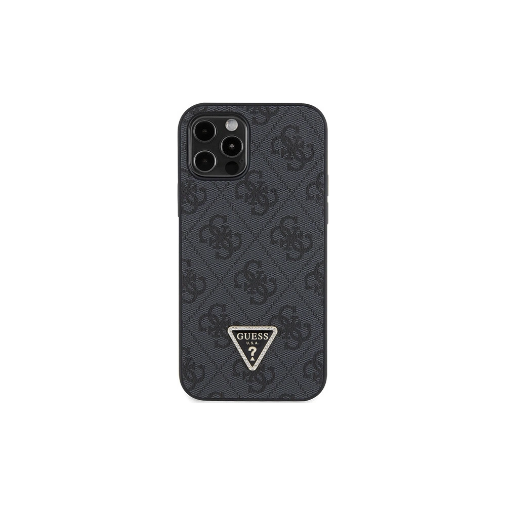 Wholesale Guess GUHCP12MP4TDSCPK Apple iPhone 12/12 Pro hardcase Crossbody 4G Metal Logo black - GUE2724 - {ean13} - Hurt