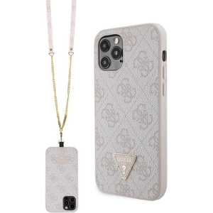 Hurtownia GSM - Etui Guess GUHCP12MP4TDSCPP Apple iPhone 12/12 Pro hardcase Crossbody 4G Metal Logo roz/roz - GUE2725 - {ean13} - Hurt
