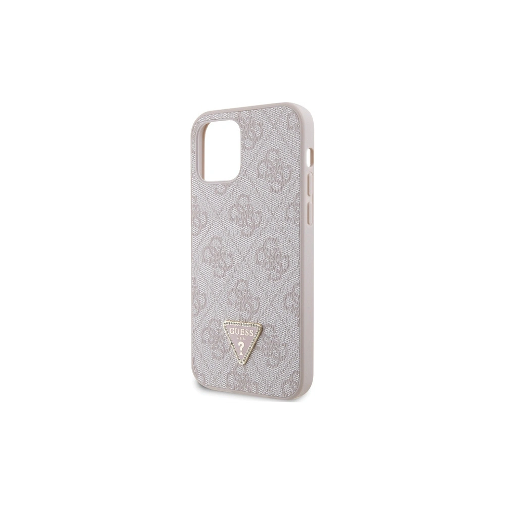 Wholesale Guess GUHCP12MP4TDSCPP Apple iPhone 12/12 Pro hardcase Crossbody 4G Metal Logo pink - GUE2725 - {ean13} - Hurt