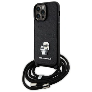 Hurtownia GSM - Etui Karl Lagerfeld KLHCP14XSAKCPSK Apple iPhone 14 Pro Max Hardcase Crossbody Saffiano Metal Pin schwarz/black - KLD1623 - {ean13} - Hurt