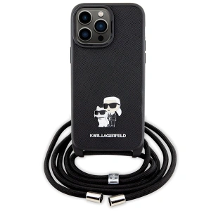 Hurtownia GSM - Etui Karl Lagerfeld KLHCP14XSAKCPSK Apple iPhone 14 Pro Max Hardcase Crossbody Saffiano Metal Pin schwarz/black - KLD1623 - {ean13} - Hurt