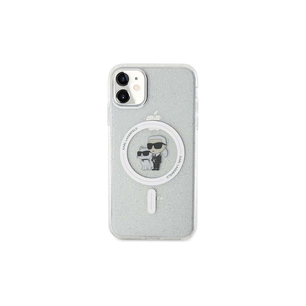 Wholesale Karl Lagerfeld KLHMN61HGKCNOT Apple iPhone 11/XR hardcase Karl&Choupette Glitter MagSafe transparent - KLD1624 - {ean13} - Hurt