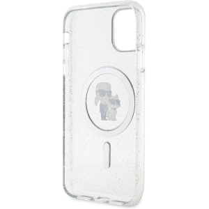 Hurtownia GSM - Etui Karl Lagerfeld KLHMN61HGKCNOT Apple iPhone 11/XR hardcase Karl&Choupette Glitter MagSafe transparent - KLD1624 - {ean13} - Hurt