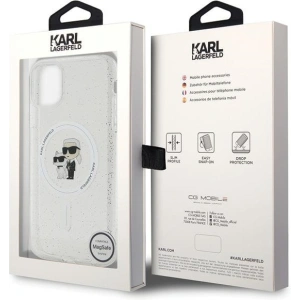 Wholesale Karl Lagerfeld KLHMN61HGKCNOT Apple iPhone 11/XR hardcase Karl&Choupette Glitter MagSafe transparent - KLD1624 - {ean13} - Hurt