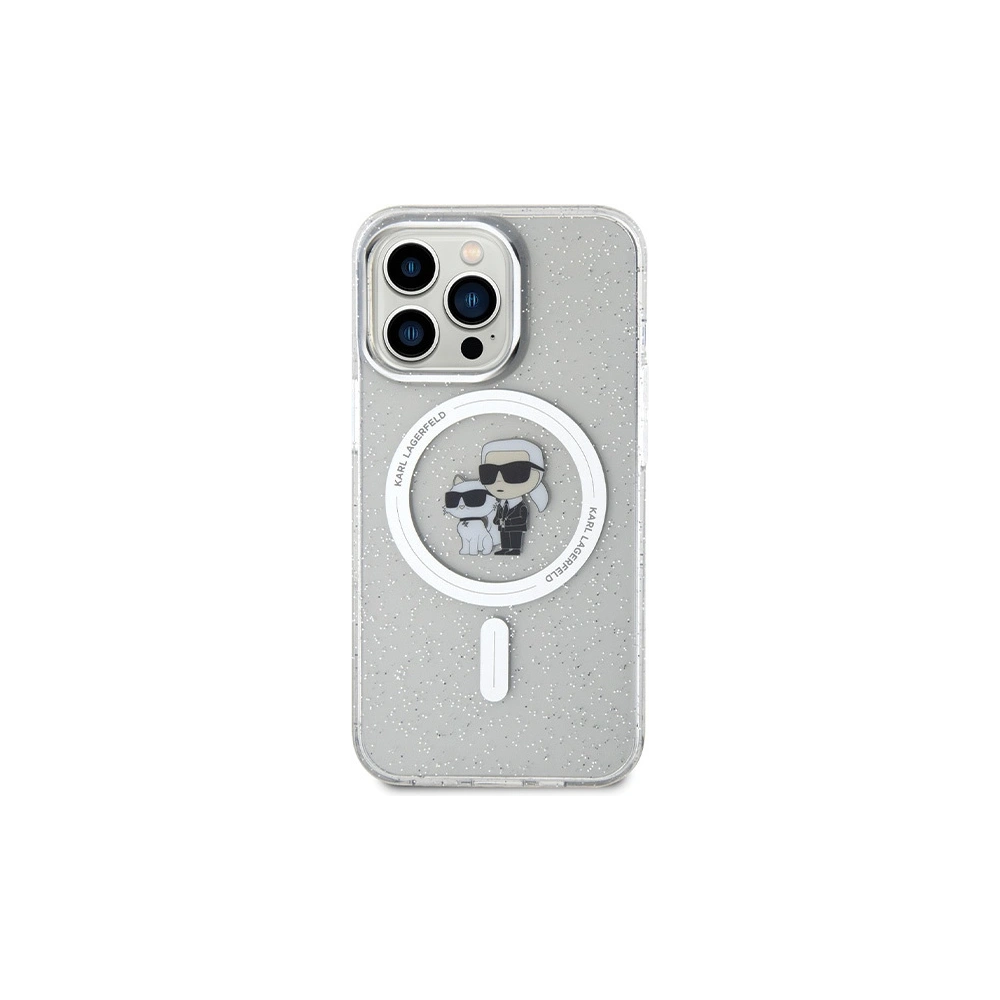 Hurtownia GSM - Etui Karl Lagerfeld KLHMP13LHGKCNOT Apple iPhone 13/13 Pro hardcase Karl&Choupette Glitter MagSafe transparent - KLD1625 - {ean13} - Hurt