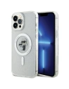 Etui Karl Lagerfeld KLHMP13XHGKCNOT Apple iPhone 13 Pro Max hardcase Karl&Choupette Glitter MagSafe transparent