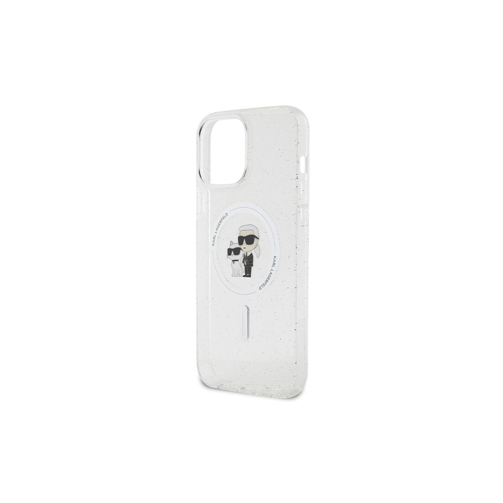 Hurtownia GSM - Etui Karl Lagerfeld KLHMP13XHGKCNOT Apple iPhone 13 Pro Max tvrdý obal Karl&Choupette Glitter MagSafe transparentní - KLD1626 - {ean13} - Hurt