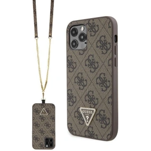 Hurtownia GSM - Guess Apple Caz GUHCP12MP4TDSCPW iPhone 12/12 Pro hardcase Crossbody 4G Metal Logo maro/maro - GUE2726 - {ean13} - Hurt