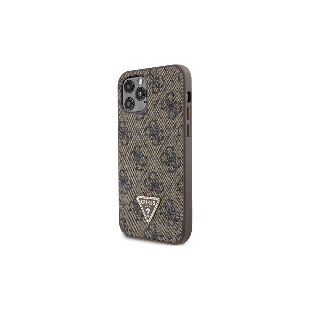Hurtownia GSM - Guess Apple Caz GUHCP12MP4TDSCPW iPhone 12/12 Pro hardcase Crossbody 4G Metal Logo maro/maro - GUE2726 - {ean13} - Hurt
