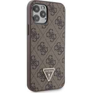 Hurtownia GSM - Guess Apple Caz GUHCP12MP4TDSCPW iPhone 12/12 Pro hardcase Crossbody 4G Metal Logo maro/maro - GUE2726 - {ean13} - Hurt