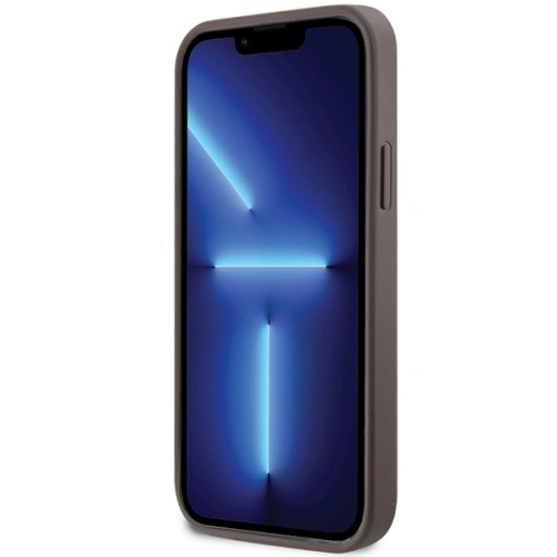 Etui Guess GUHCP12MP4TDSCPW Apple iPhone 12/12 Pro hardcase Crossbody 4G Metal Logo brązowy/brown