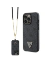 Etui Guess GUHCP13LP4TDSCPK Apple iPhone 13/13 Pro hardcase Crossbody 4G Metal Logo czarny/black