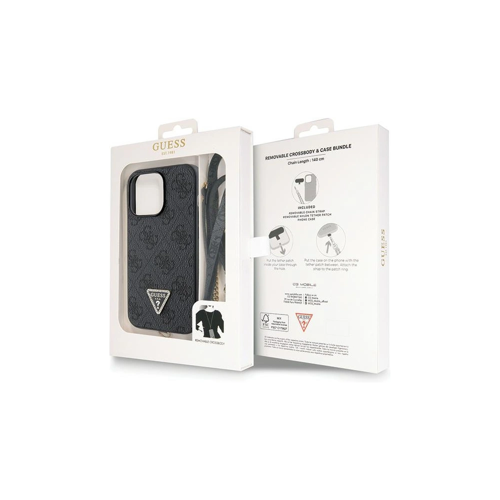 Hurtownia GSM - Etui Guess GUHCP13LP4TDSCPK Apple iPhone 13/13 Pro hardcase Crossbody 4G Metal Logo negru/black - GUE2728 - {ean13} - Hurt