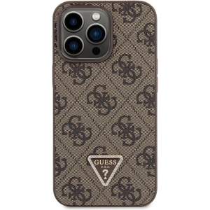 Etui Guess GUHCP13LP4TDSCPW Apple iPhone 13/13 Pro hardcase Crossbody 4G Metal Logo brązowy/brown