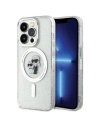 Karl Lagerfeld KLHMP14LHGKCNOT Apple iPhone 14 Pro hardcase Karl&Choupette Glitter MagSafe transparent