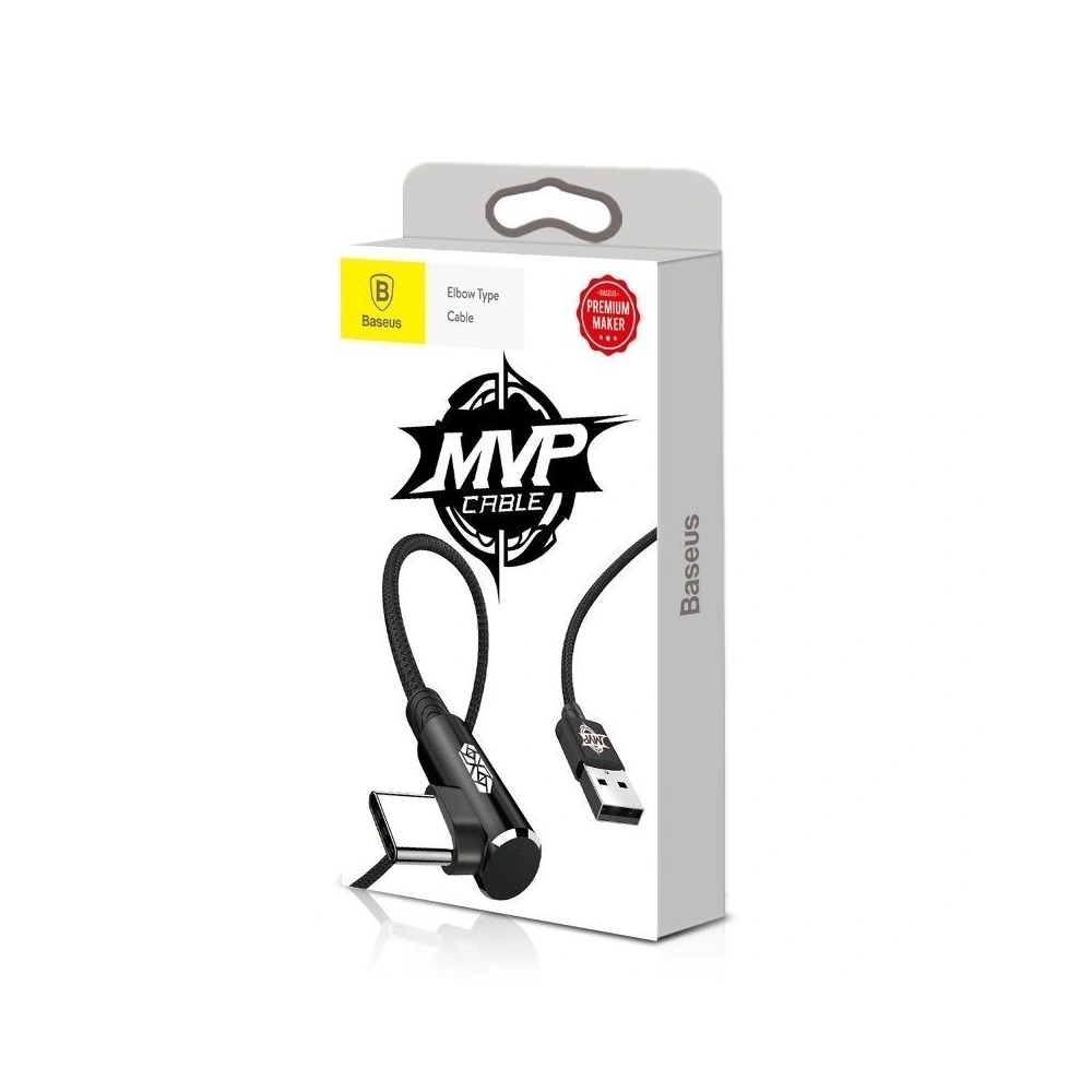 Hurtownia GSM - USB Type-C Winkelkabel Baseus MVP Elbow 2A 1 Meter - schwarz - BSU174BLK - {ean13} - Hurt