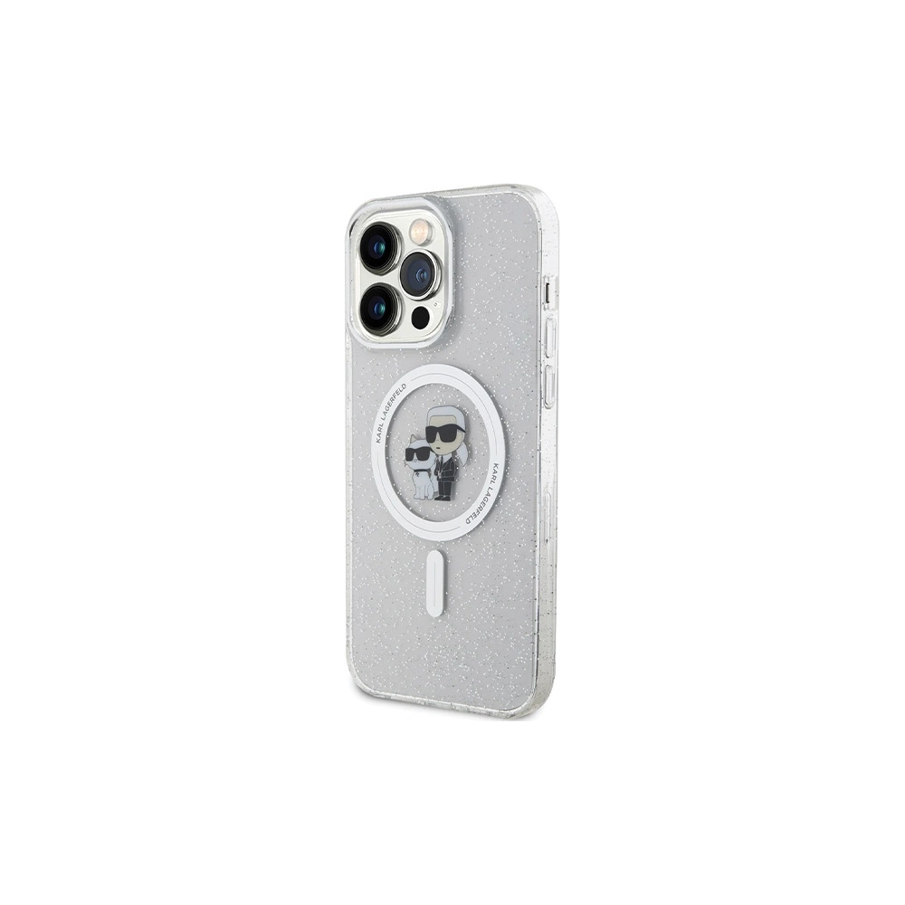 Wholesale Karl Lagerfeld KLHMP14XHGKCNOT Apple iPhone 14 Pro Max hardcase Karl&Choupette Glitter MagSafe transparent - KLD1628 - {ean13} - Hurt