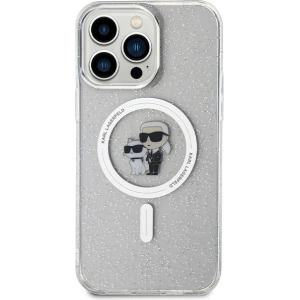 Karl Lagerfeld KLHMP14XHGKCNOT Apple iPhone 14 Pro Max hardcase Karl&Choupette Glitter MagSafe transparent