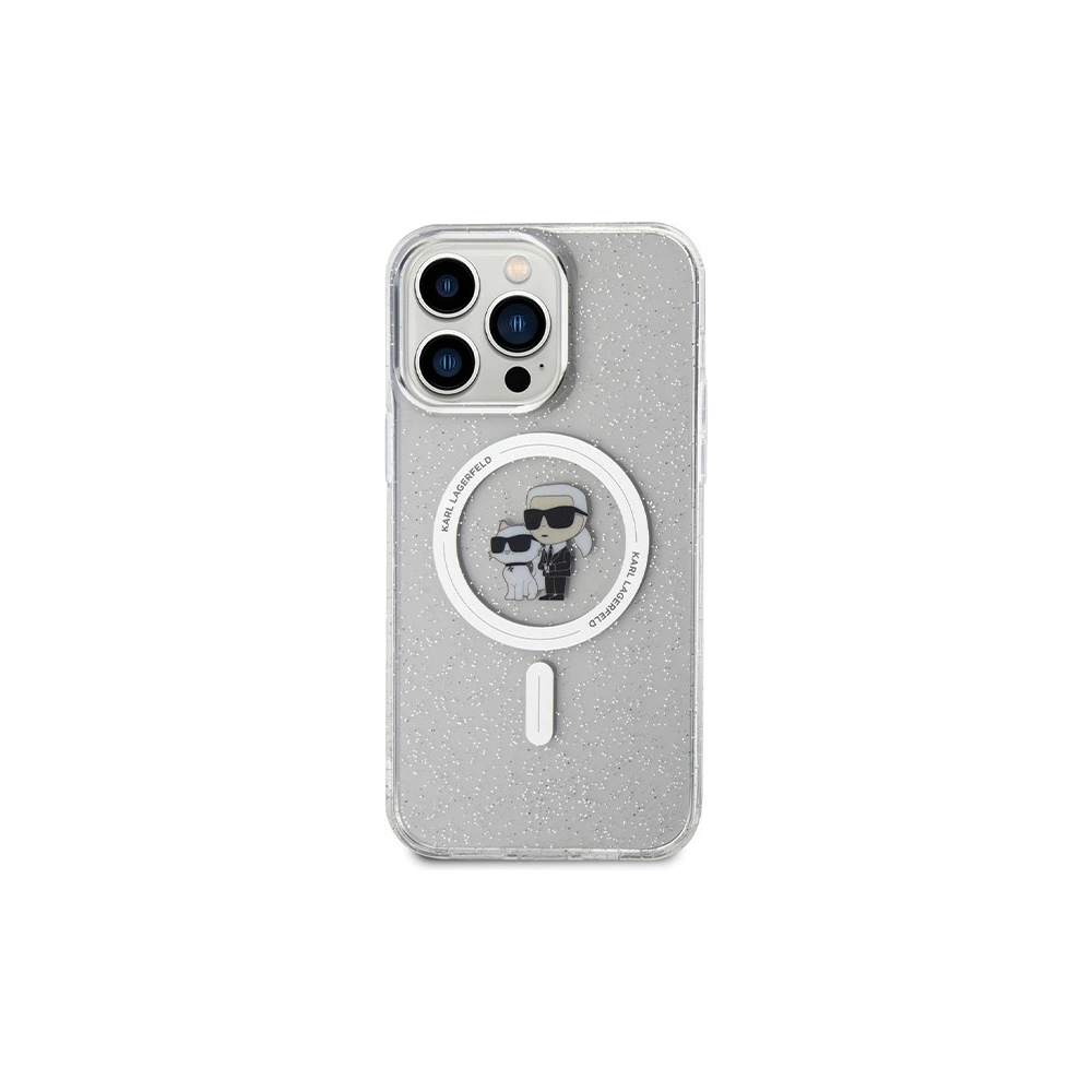 Wholesale Karl Lagerfeld KLHMP14XHGKCNOT Apple iPhone 14 Pro Max hardcase Karl&Choupette Glitter MagSafe transparent - KLD1628 - {ean13} - Hurt