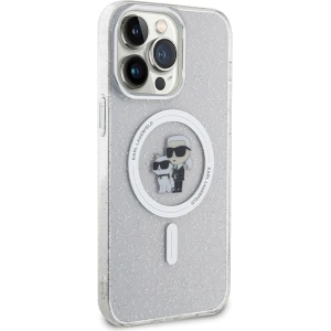 Karl Lagerfeld KLHMP14XHGKCNOT Apple iPhone 14 Pro Max hardcase Karl&Choupette Glitter MagSafe transparent