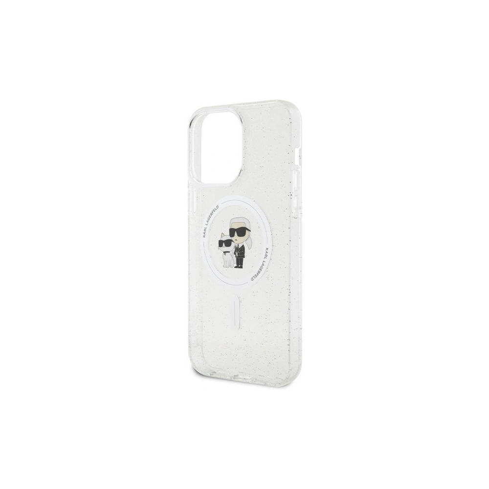 Wholesale Karl Lagerfeld KLHMP14XHGKCNOT Apple iPhone 14 Pro Max hardcase Karl&Choupette Glitter MagSafe transparent - KLD1628 - {ean13} - Hurt