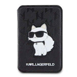 Hurtownia GSM - Kártyatartó Karl Lagerfeld KLWMSPSAKHCK Pénztárca Kártyahely Állvány Saffiano Monogram Choupette MagSafe fekete/black - KLD1629 - {ean13} - Hurt
