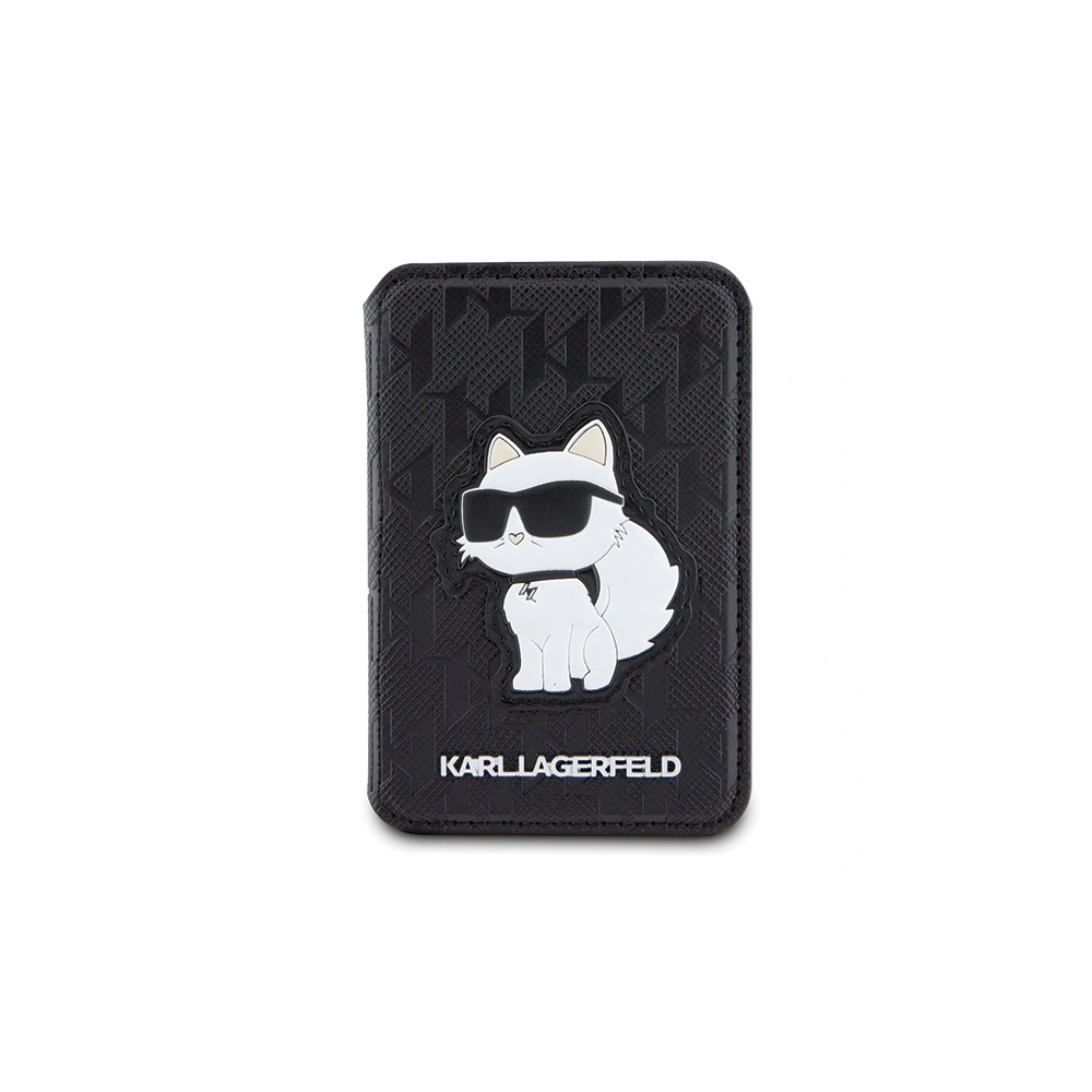 Hurtownia GSM - Kártyatartó Karl Lagerfeld KLWMSPSAKHCK Pénztárca Kártyahely Állvány Saffiano Monogram Choupette MagSafe fekete/black - KLD1629 - {ean13} - Hurt