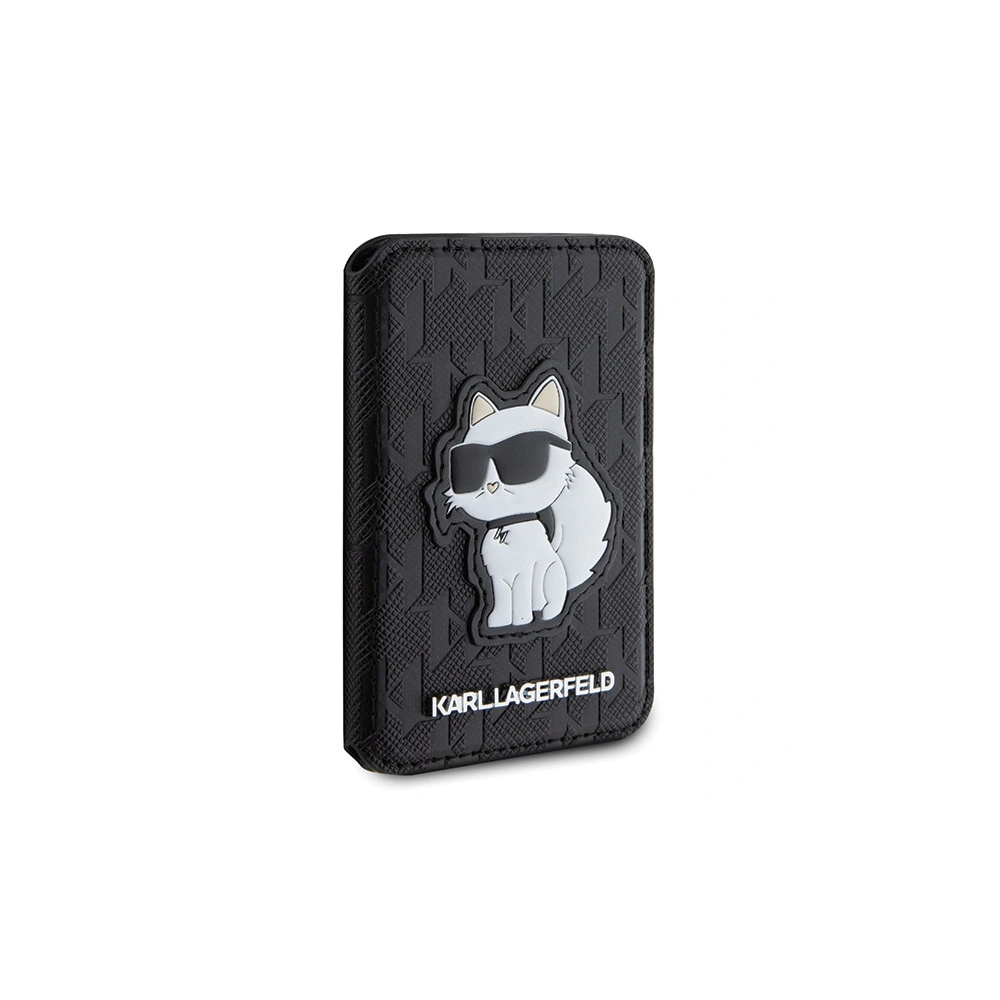 Hurtownia GSM - Kártyatartó Karl Lagerfeld KLWMSPSAKHCK Pénztárca Kártyahely Állvány Saffiano Monogram Choupette MagSafe fekete/black - KLD1629 - {ean13} - Hurt