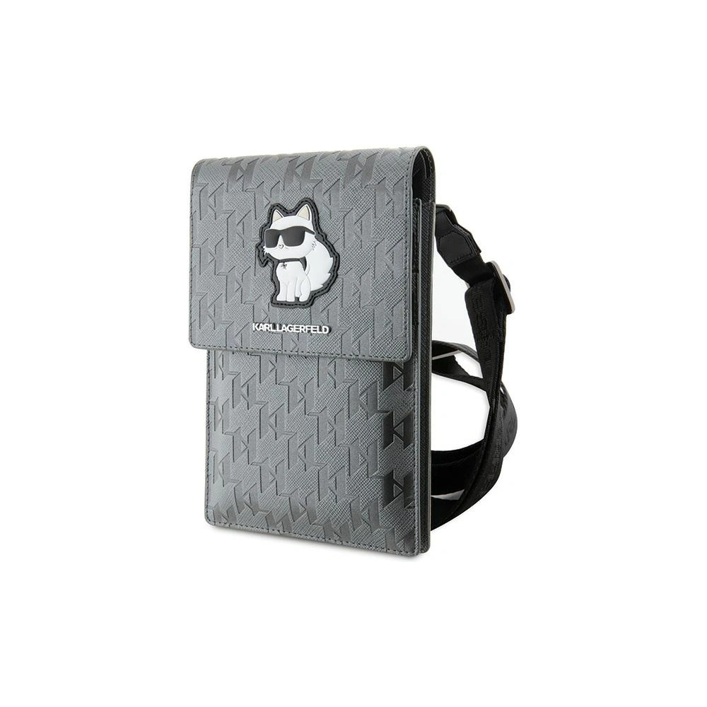 Hurtownia GSM - Torebka Karl Lagerfeld KLWBSAKHPCG Saffiano Monogram Choupette srebrny/silver - KLD1630 - {ean13} - Hurt
