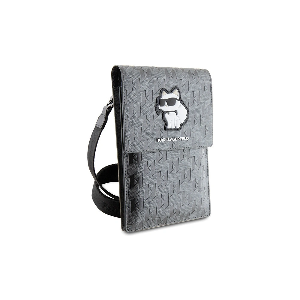 Hurtownia GSM - Táska Karl Lagerfeld KLWBSAKHPCG Saffiano Monogram Choupette ezüst/silver - KLD1630 - {ean13} - Hurt